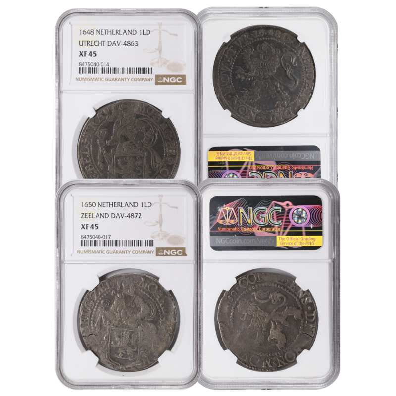 1575-1713 Netherlands Lion Dollar NGC XF45 l JM Bullion™