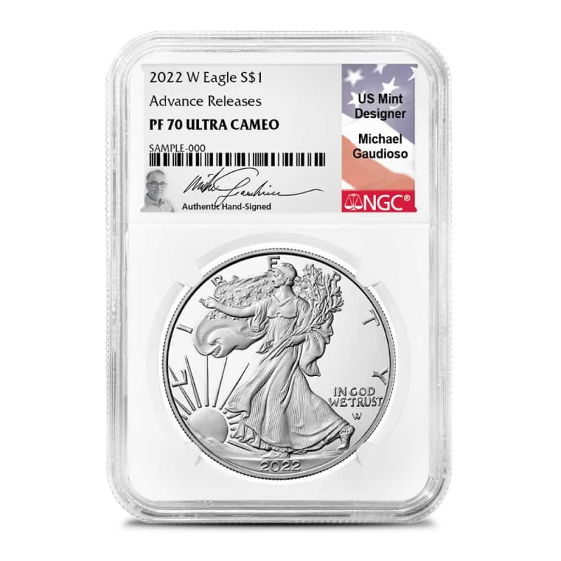 2022-W Proof 1 oz American Silver Eagle Coin NGC PF70 UCAM AR l JM