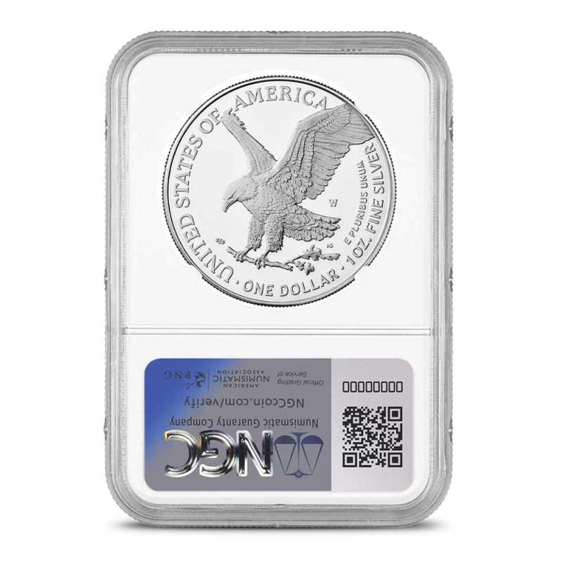 2026-W 1 oz Proof American Silver Eagle Coin NGC PF70 UCAM FDOI l