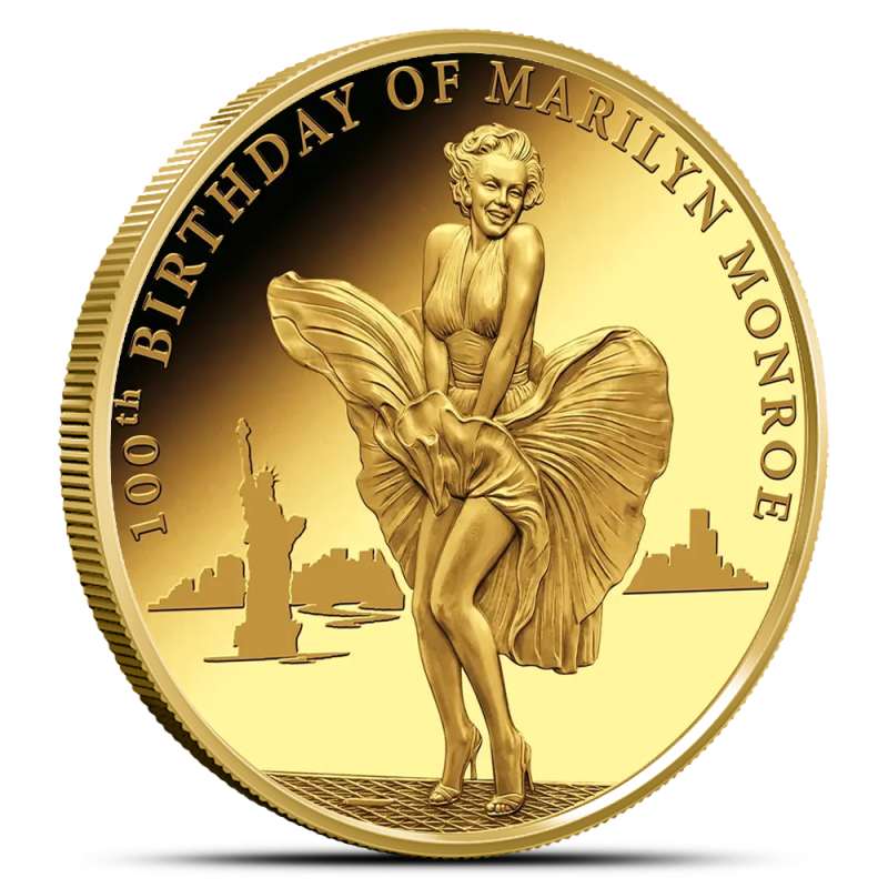 2026 1/2 Gram Proof Congo Gold 100th Birthday of Marilyn Monroe