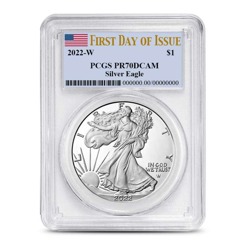 2022-W Proof American Silver Eagle Coin PCGS PR70 DCAM FDOI l JM