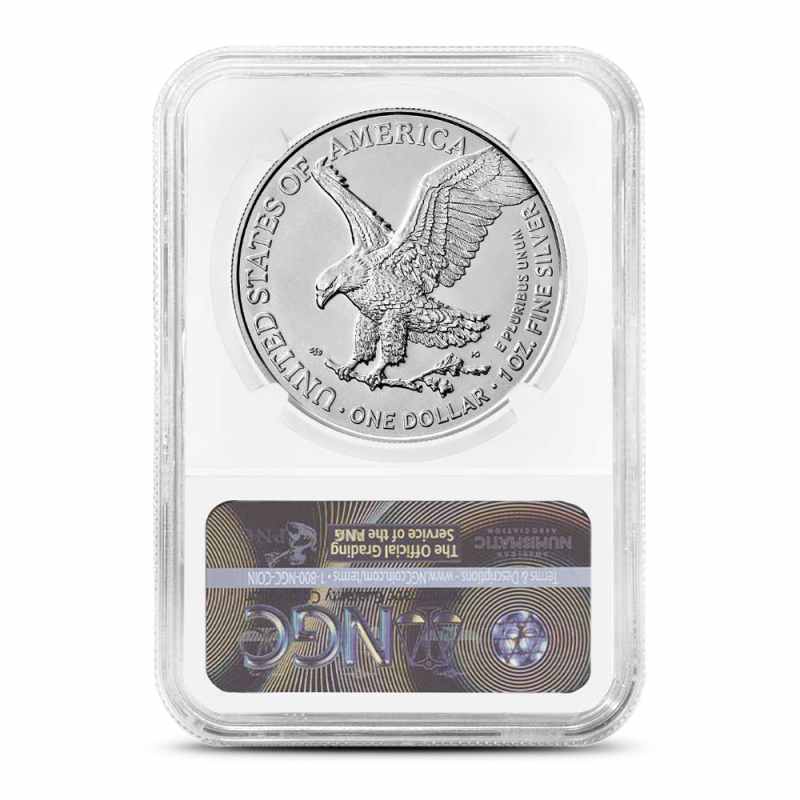 2021 1 oz American Silver Eagle Coin NGC MS70 FDOI (Type 2) l JM