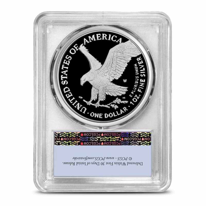 2021-W Proof American Silver Eagle PCGS PR70 FS (Type 2) l JM Bullion™