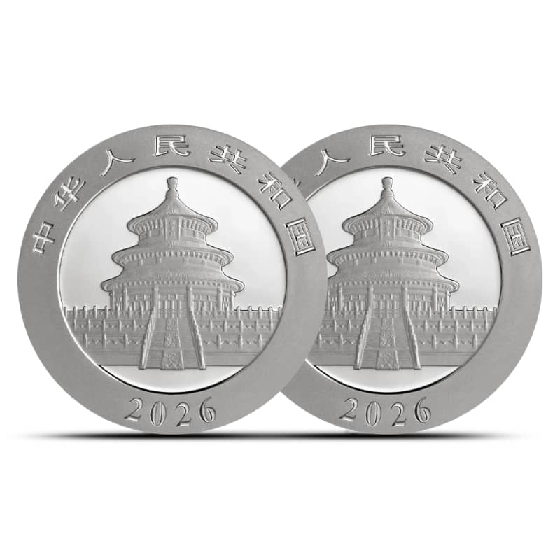 2026 30 Gram Chinese Silver Panda Day and Night Two-Coin Set l JM