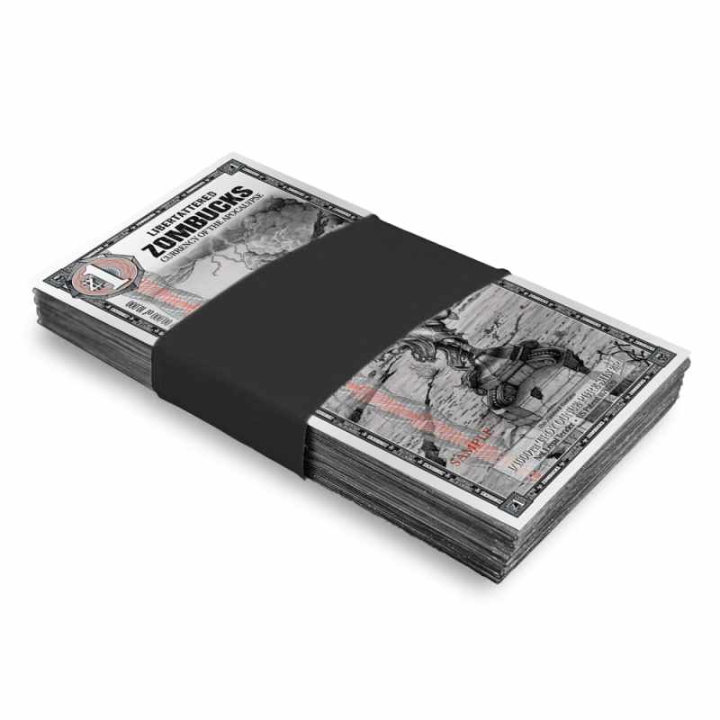 1 Zombucks World Libertattered Silver Note (100 Pack, New) l JM