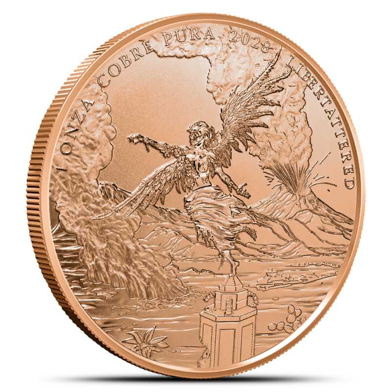 銀？銅？金？塊　約125g 1 oz Zombucks World Libertattered Copper Round l JM Bullion™