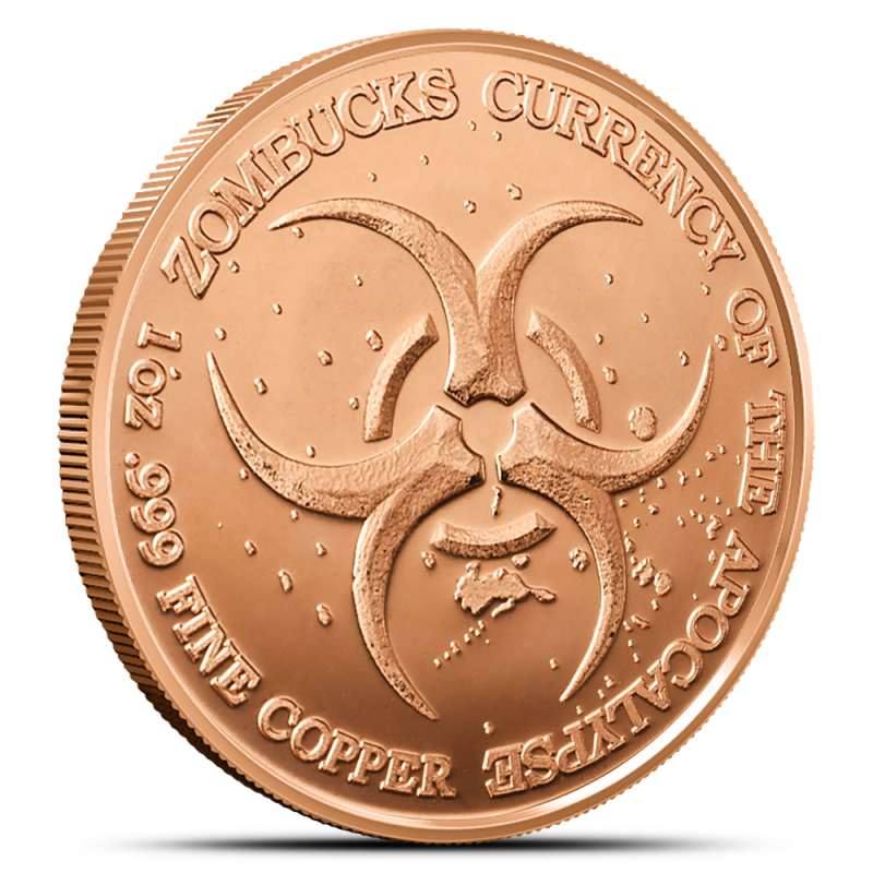 1 oz Zombucks World Libertattered Copper Round l JM Bullion™