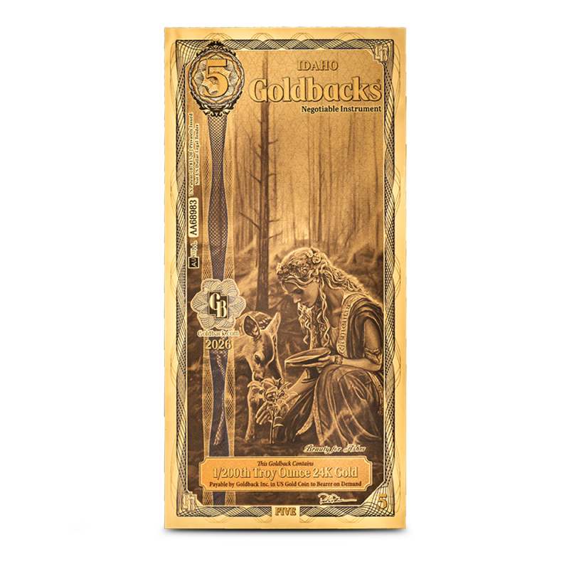 5 Idaho Goldback Gold Note (New) l JM Bullion™