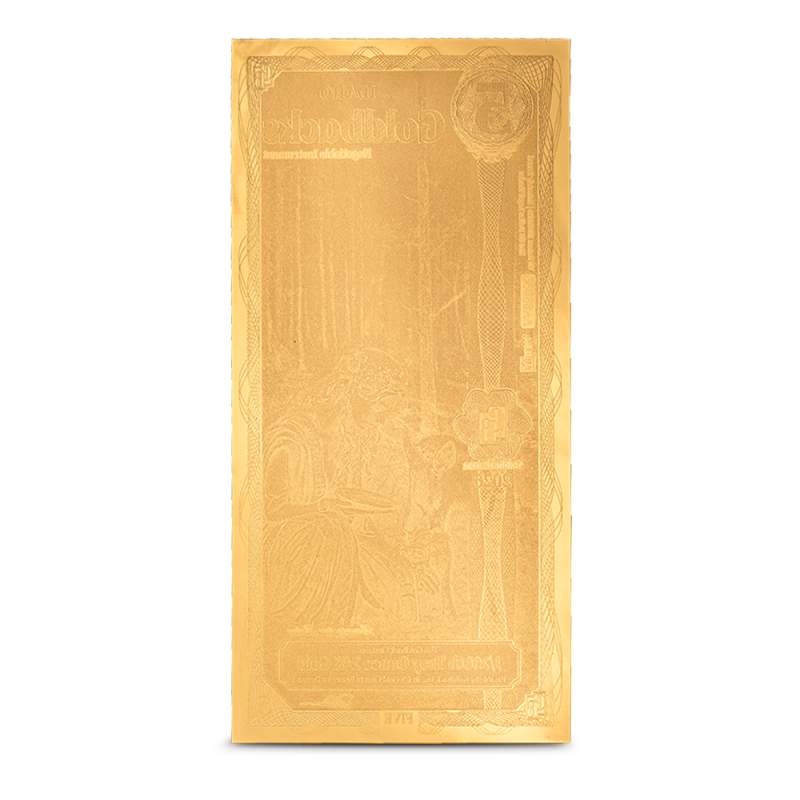 高い？、純金だから♪☆☆フロリダ地域純金ノートGoldBack5 ☆☆１５５mg 5 Idaho Goldback Gold Note (New) l JM Bullion™