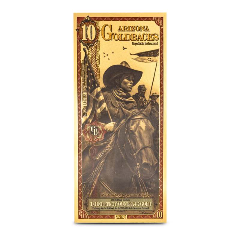 10 Arizona Goldback Gold Note (New) l JM Bullion™