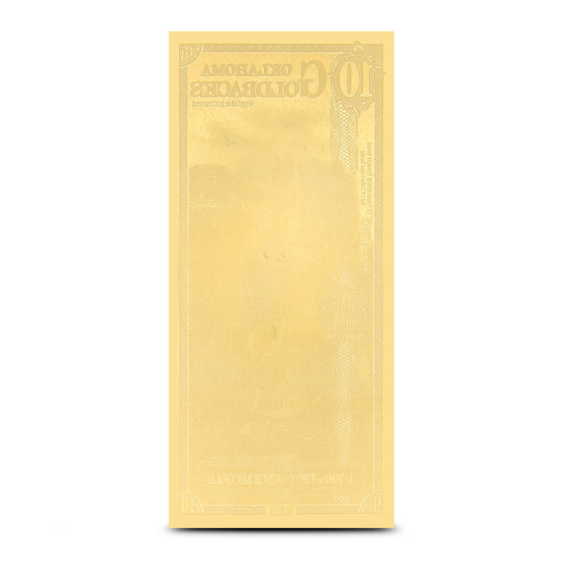 10 Oklahoma Goldback Gold Note (New) l JM Bullion™