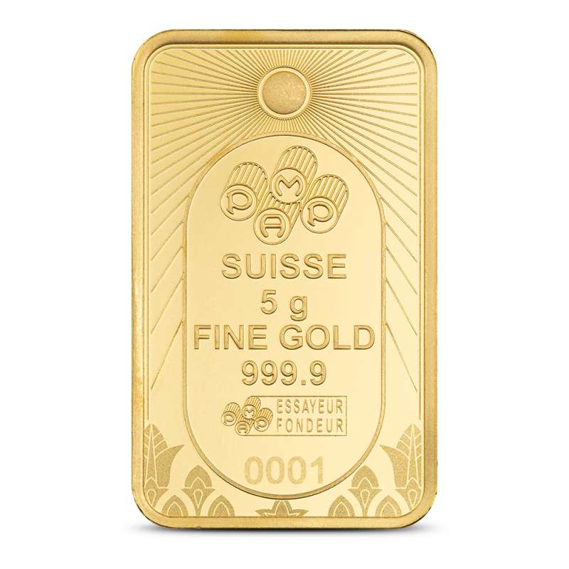 5 Gram PAMP Suisse Lucky Scarab Gold Bar (New w/Assay) l JM Bullion™