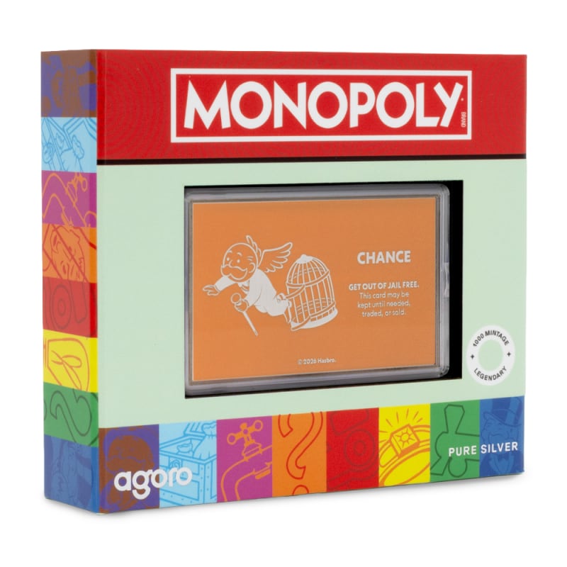 2026 1 oz Antique Colorized Niue Silver Monopoly Get Out of Jail