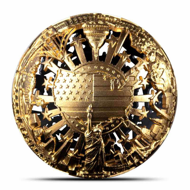 2026 2 oz Samoa Silver Filigree Spherical Revolution and Freedom