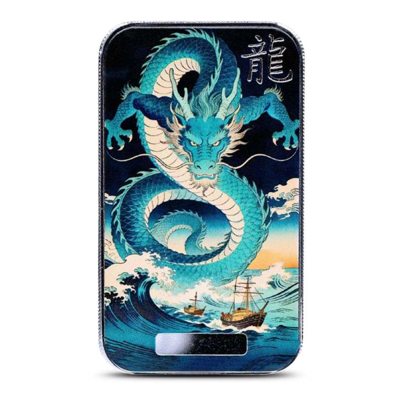 銀杯180g +925 2026 1 oz Colorized Scottsdale Mint Silver Cānghǎi Bar (New) l JM