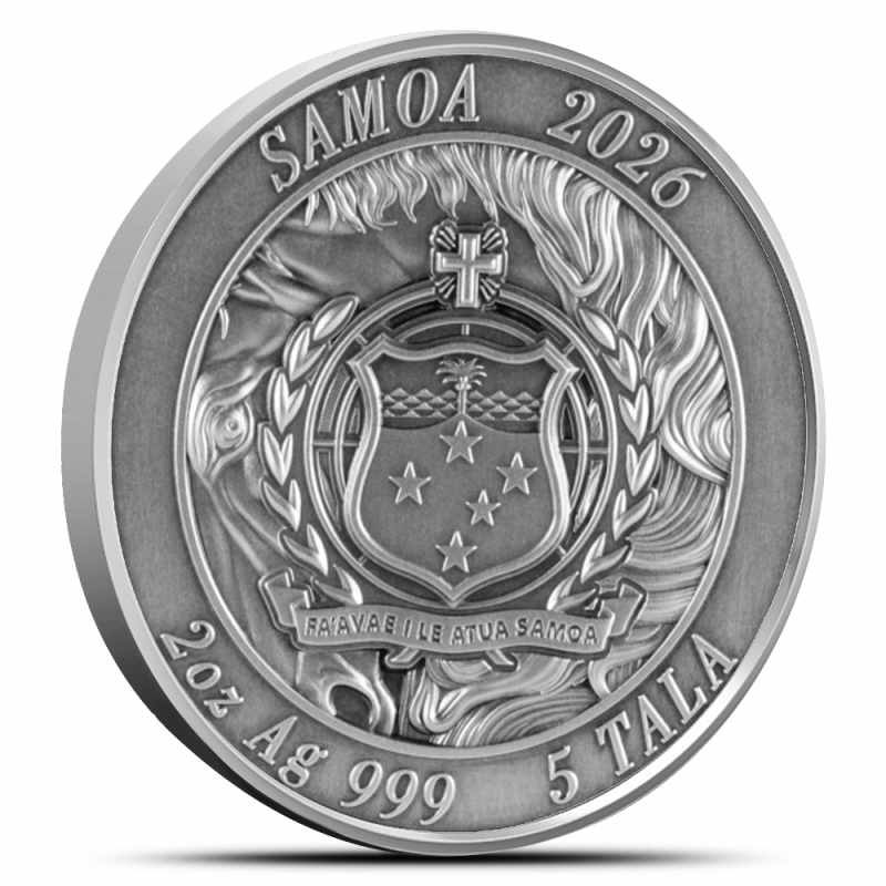 2026 2 oz Antique Samoa Silver The Journeying Steed Coin l JM Bullion™