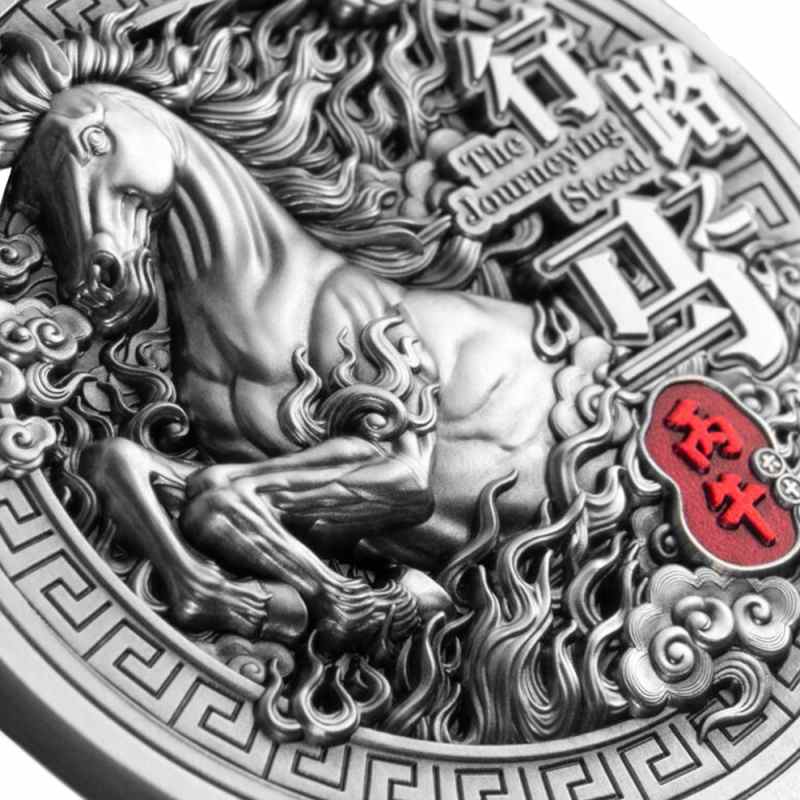 2026 2 oz Antique Samoa Silver The Journeying Steed Coin l JM Bullion™