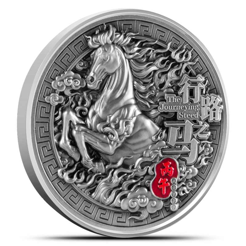 2026 2 oz Antique Samoa Silver The Journeying Steed Coin l JM Bullion™