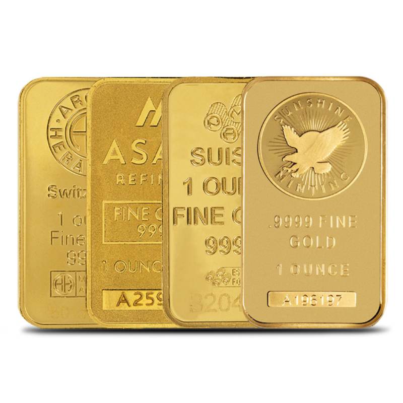 1 oz Gold Bar (Varied Condition, Any Mint) l JM Bullion™