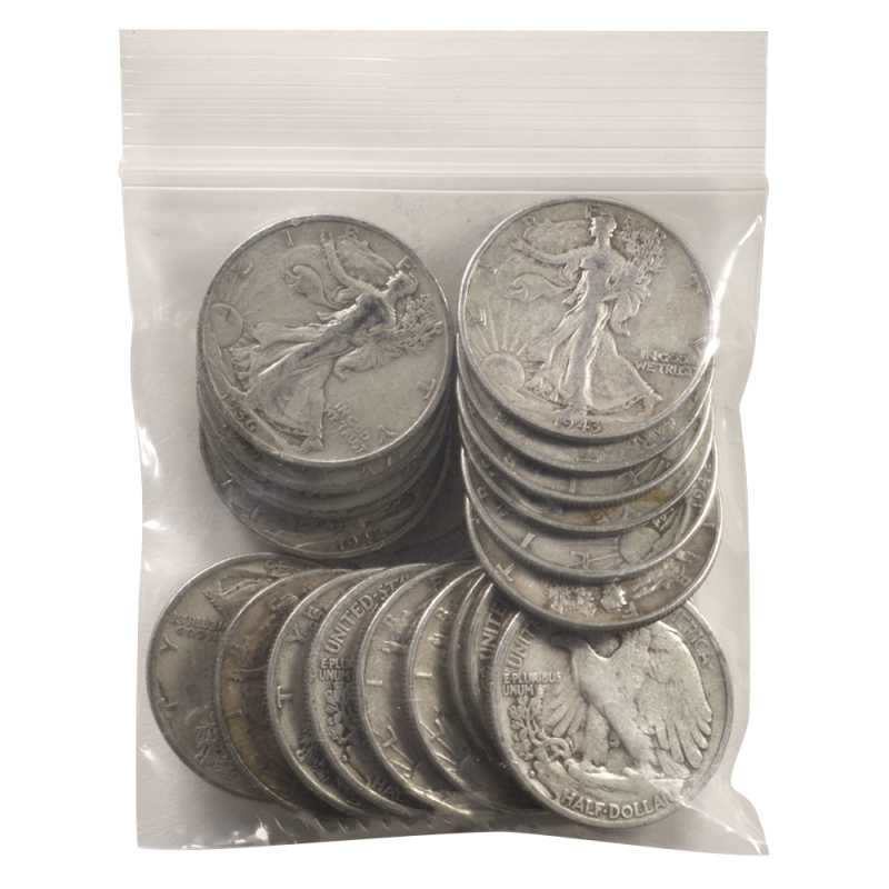 90% Silver Walking Liberty Half Dollars ($10 FV, Circulated) | JM