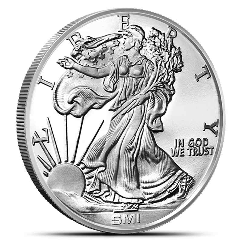 1 oz Sunshine Walking Liberty Silver Round (New, MintMark SI) l JM