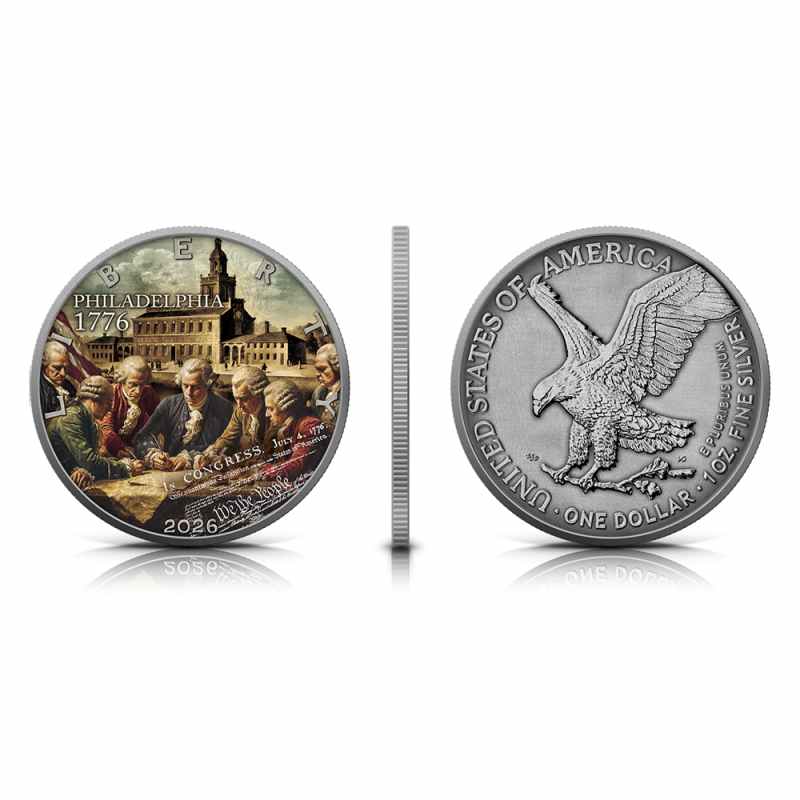 2026 1 oz Colorized American Independence Edition Silver Eagle