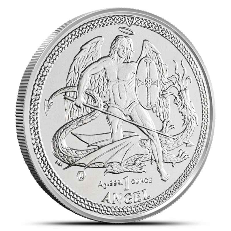 2014 1 oz Isle of Man Silver Angel Coin (BU) l JM Bullion™