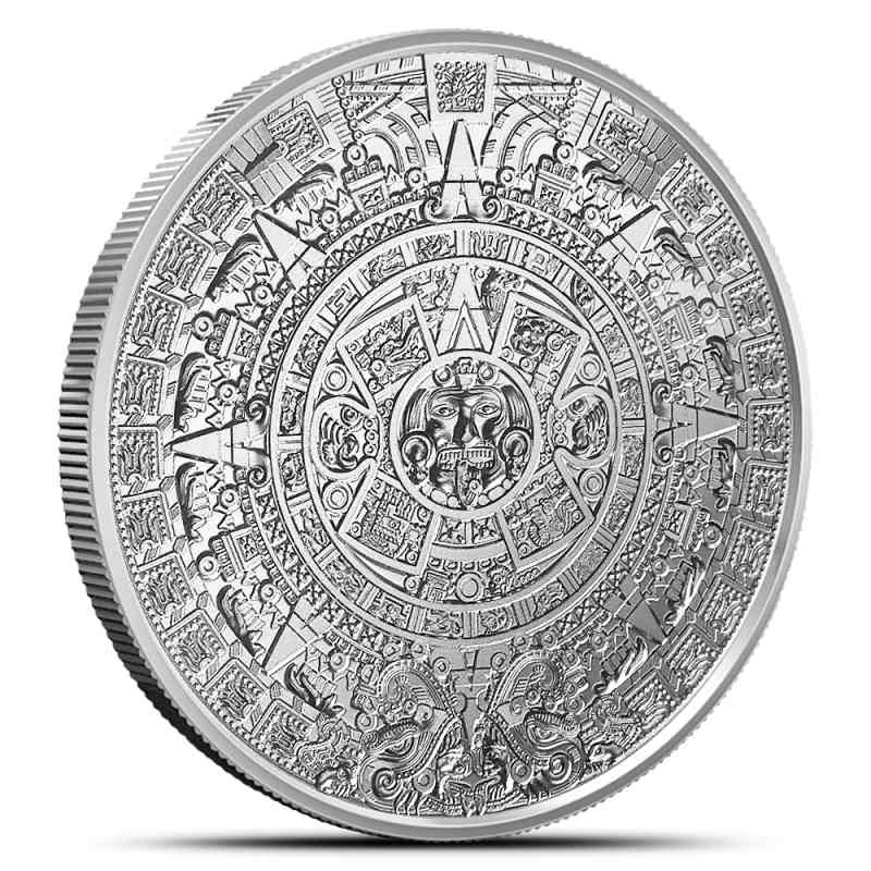 1 oz SilverTowne Aztec Calendar Silver Round (New) l JM Bullion™
