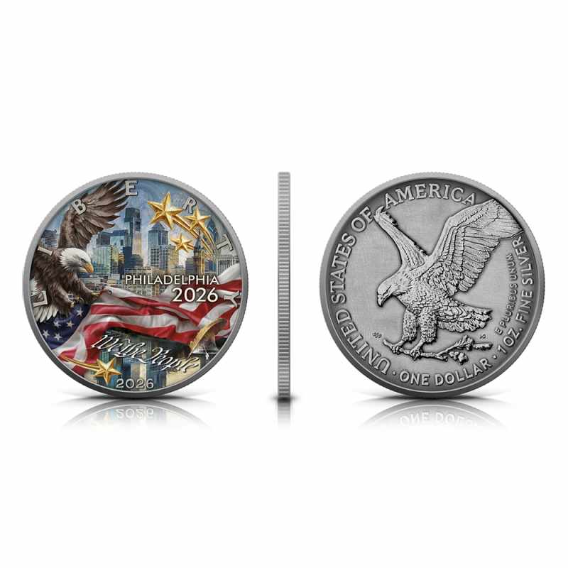 2026 1 oz Colorized American Independence Edition Silver Eagle