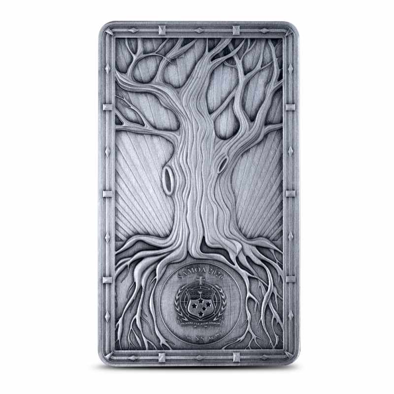 2026 2 oz Antique Samoa Mythical Beast Fenrir Wolf Silver Coin l