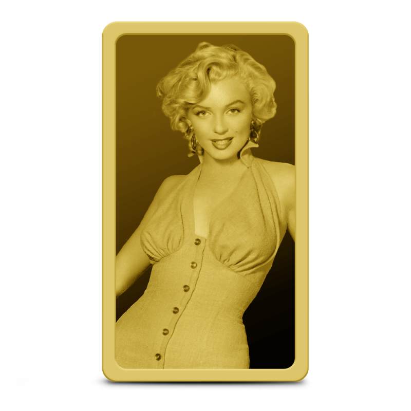 1/100 oz Marilyn Monroe Gold Bar l JM Bullion™