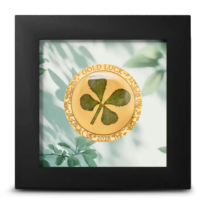 2026 1 Gram Proof Cook Islands Gold Four Leaf Clover Gold Luck