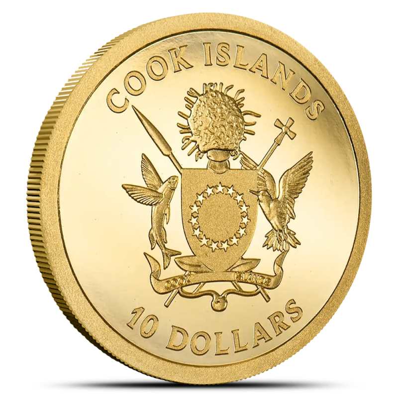 2026 1 Gram Proof Cook Islands Gold Four Leaf Clover Gold Luck