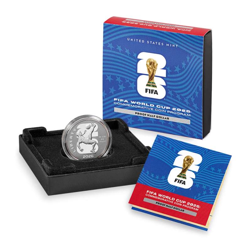 2026-P Proof American FIFA World Cup Commemorative Half Dollar l