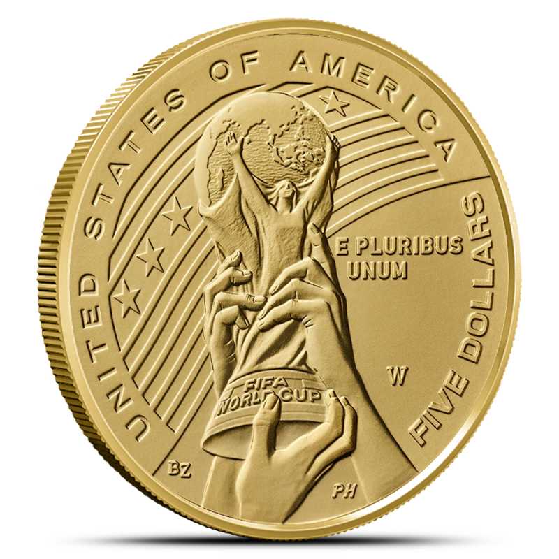 【レア！！】Cobb サドル　金ロゴFifty Five JOF 2026-W $5 Burnished American FIFA World Cup Gold Coin l JM Bullion™