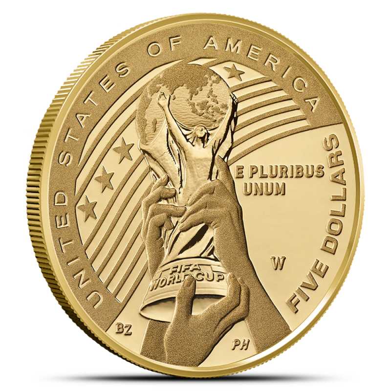1998 FIFA World Cup Gold Coin 金貨51グラム 2026-W $5 Proof American FIFA World Cup Gold Coin (Box + CoA) l JM