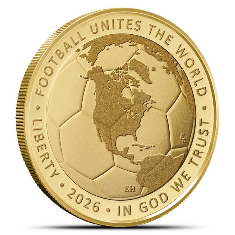 1998 FIFA World Cup Gold Coin 金貨51グラム 2026-W $5 Proof American FIFA World Cup Gold Coin (Box + CoA) l JM