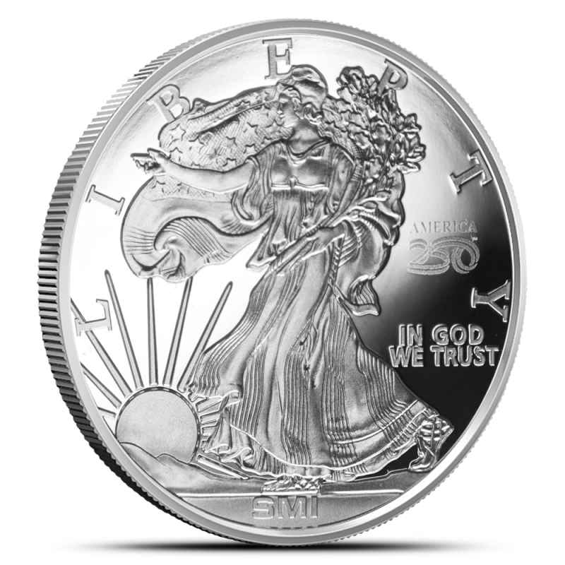 1 oz Sunshine Walking Liberty Silver Round America250 Privy l JM