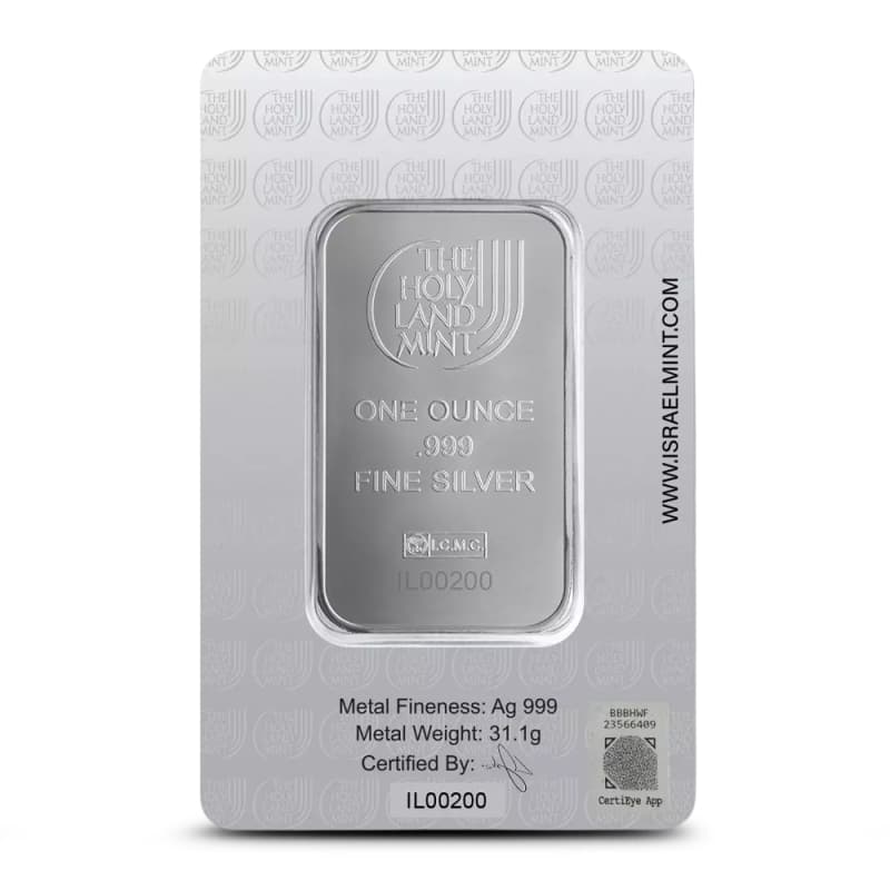 1 oz The Holy Land Mint Lion of Judah Silver Bar (New w/ Assay) l