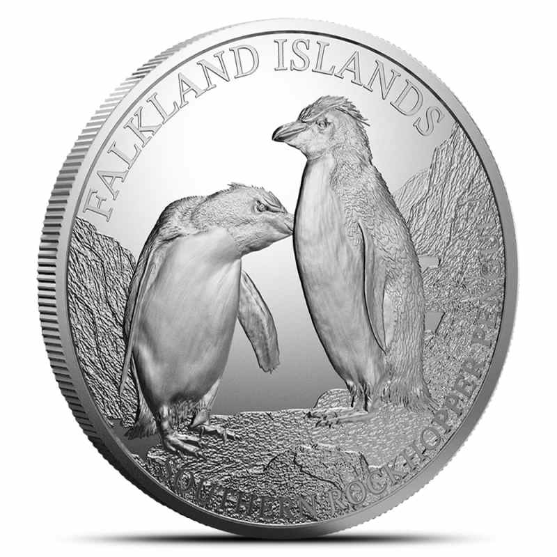 2026 1 oz Falkland Islands Silver Southern Rockhopper Penguin Coin