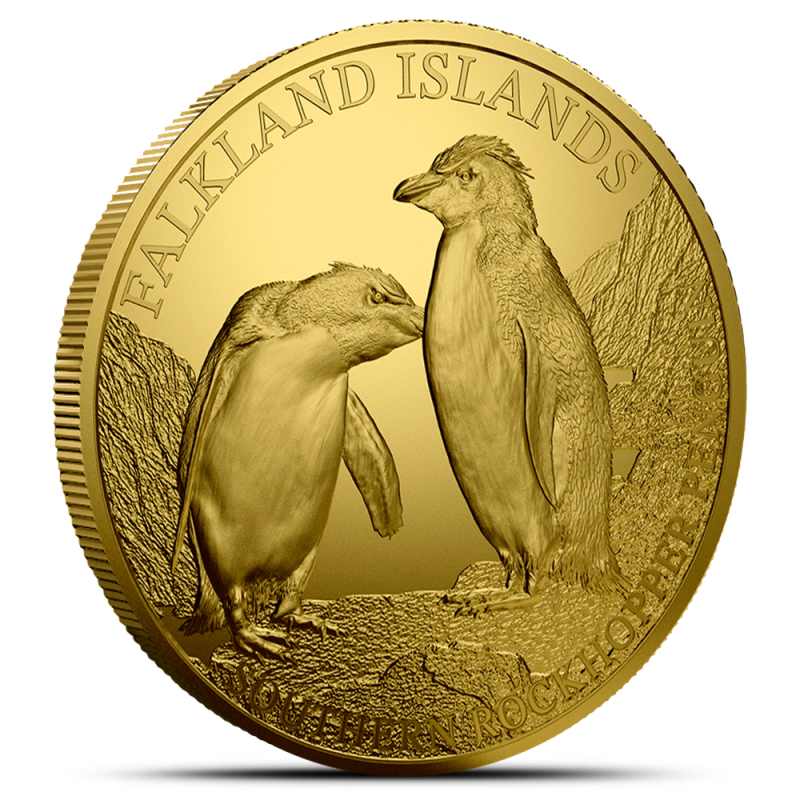 2026 1/10 oz Proof Falkland Islands Gold Southern Rockhopper