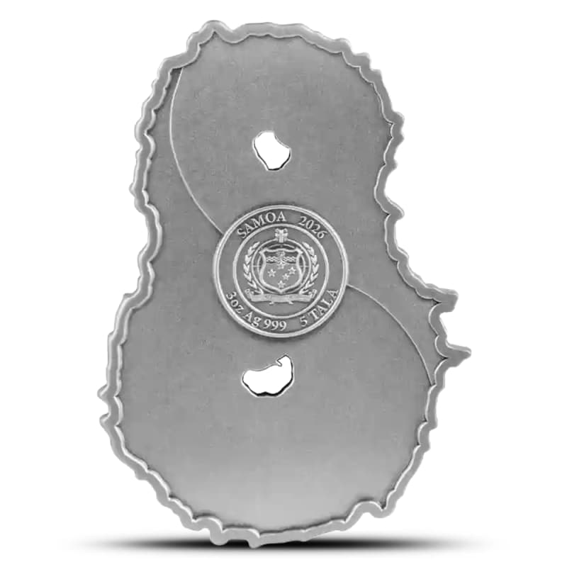 2026 3 oz Antique Samoa Silver Figure 8 Dragon and Horse Coin l JM