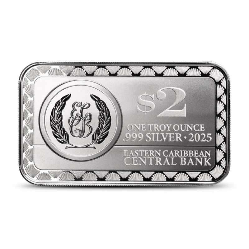 2025 1 oz Colorized EC8 Silver Montserrat Volcano Coin (Certi-Lock