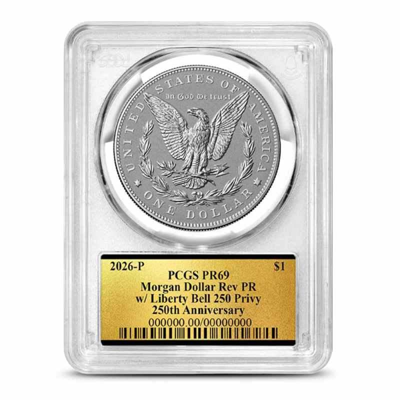 2026-P Reverse Proof Morgan Silver Dollar Coin PCGS PR69 (Dual