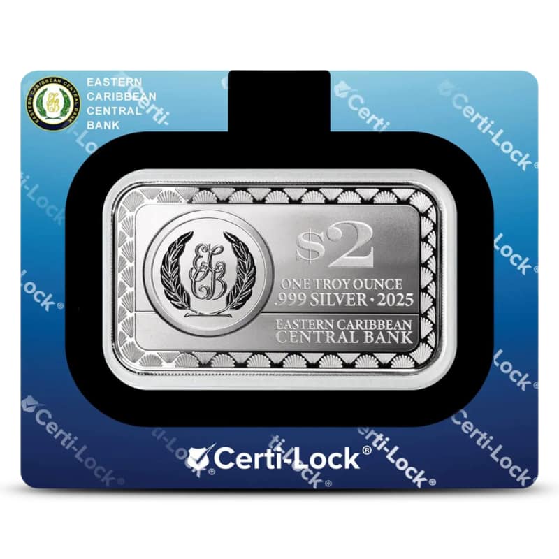 2025 1 oz Colorized EC8 St. Lucia Caribbean Reef Octopus Silver