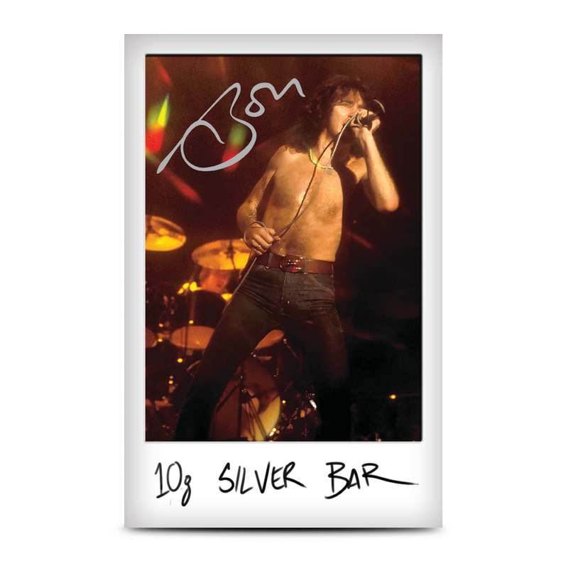 10 Gram Perth Mint Bon Scott 80th Anniversary Silver Bar l JM Bullion™