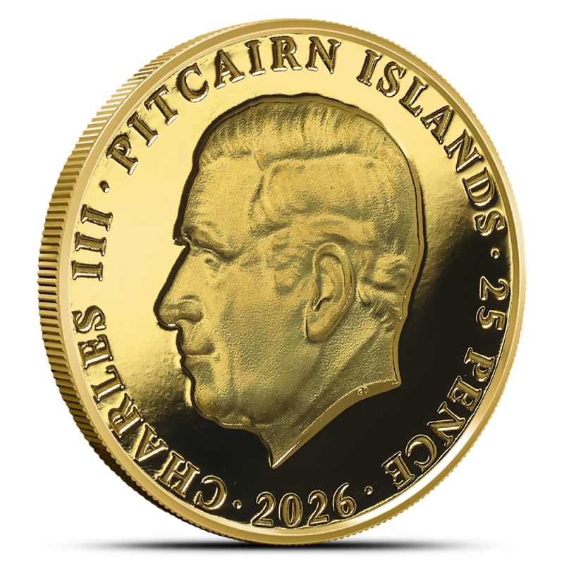 2026 1/2 Gram Pitcairn Islands Gold Queen's Beast Lion Coin (Proof