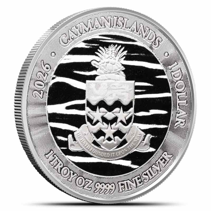 2026 1 oz Cayman Islands Silver Sea Life Marlin Coin (Proof-Like