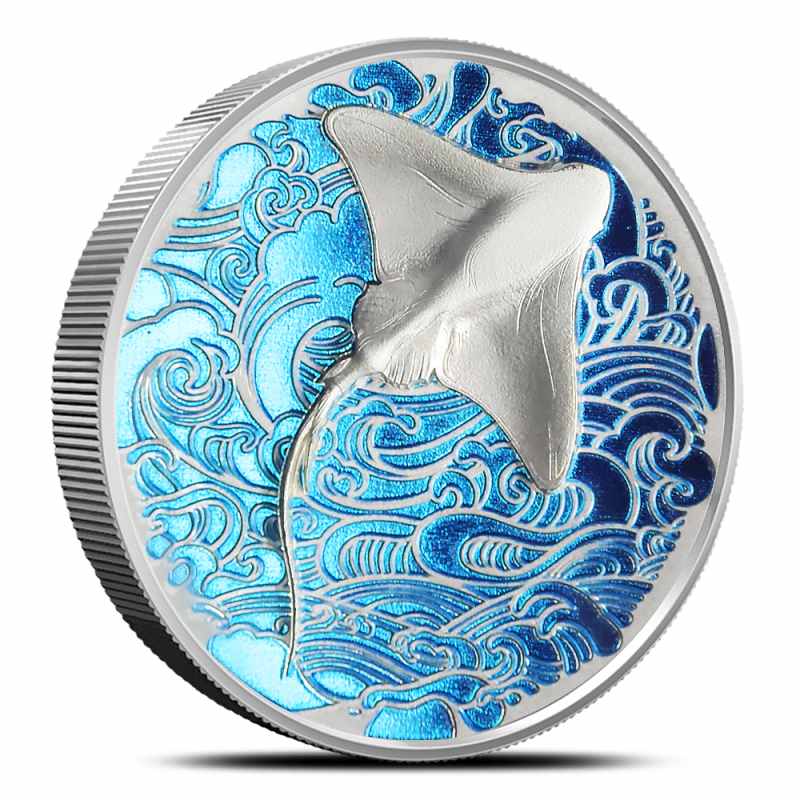 2026 2 oz Colorized Proof Pitcairn Islands Silver Ocean Wonders