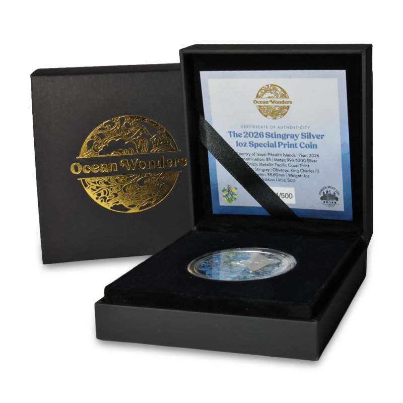 海難品 ボリビア 8レアル Cob 海賊銀貨 ピースオブエイト 希少 2026 1 oz Colorized Proof Pitcairn Islands Silver Ocean Wonders